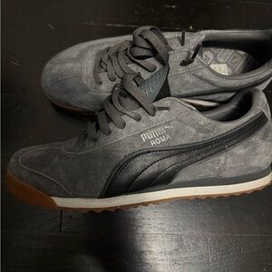 Puma Roma Charcoal Black Men's Sneakers